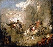 Soldiers and Camp Followers Resting from a March Jean-Baptiste Pater